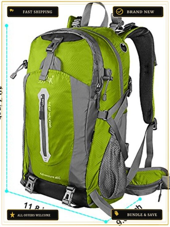 Lightweight Packable Hiking Backpack 30L Daypack Water Resistant Nylon Travel main image 5